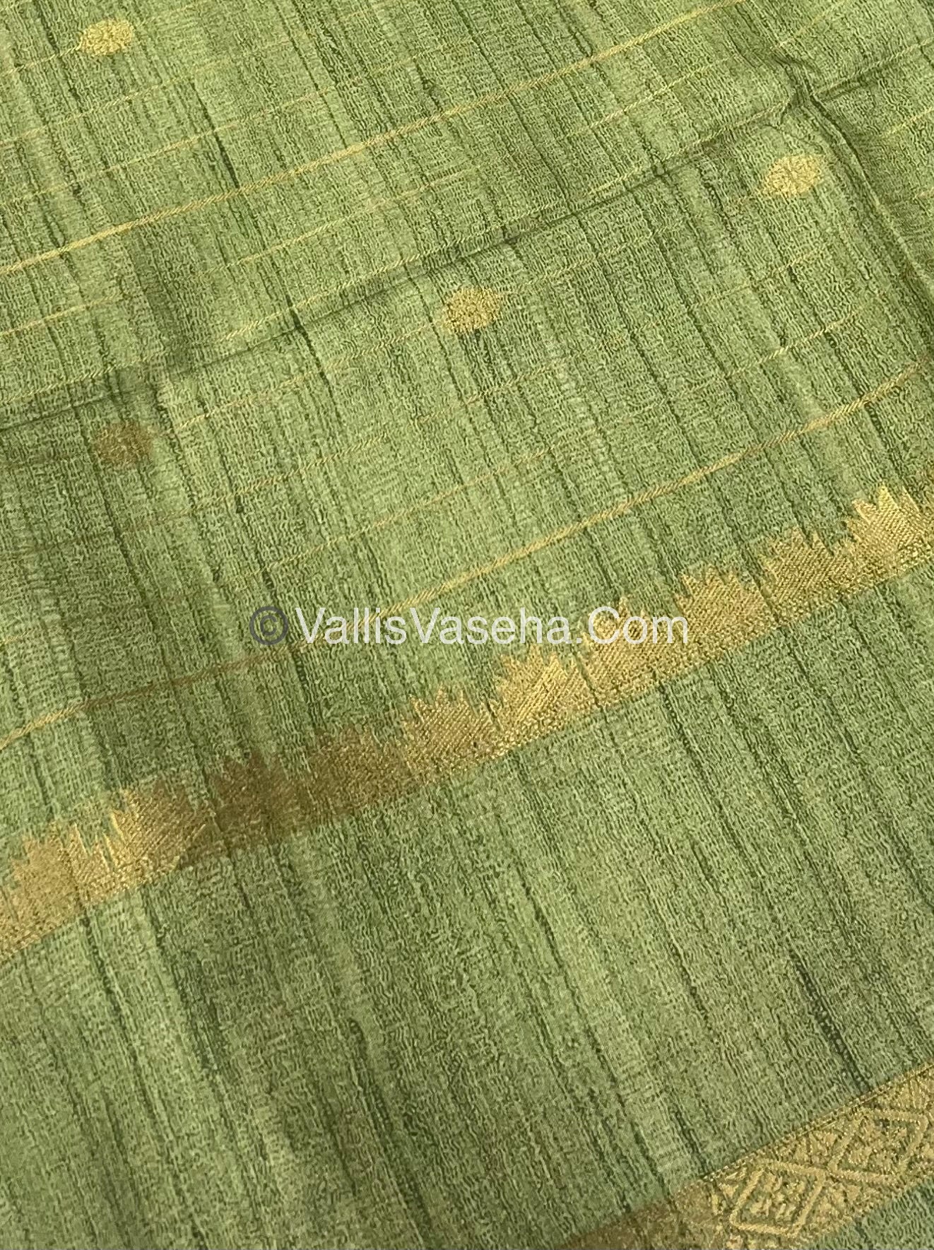 Semi Chanderi Saree - checks pattern - VVSCS004