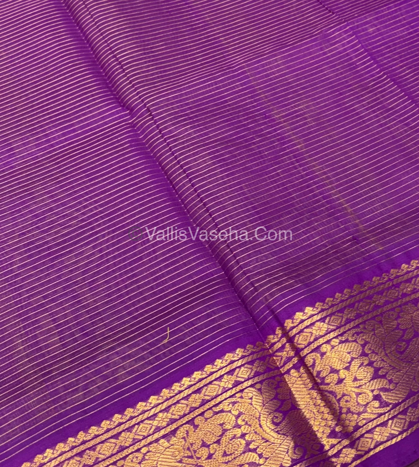 Pure Silk Cotton Sarees - Vairavoosi Lines - Lemon Green With Purple Shade - VVPSC006