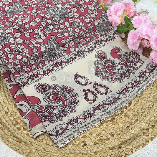 Pure Kalamkari Cotton Saree - VVPKC002