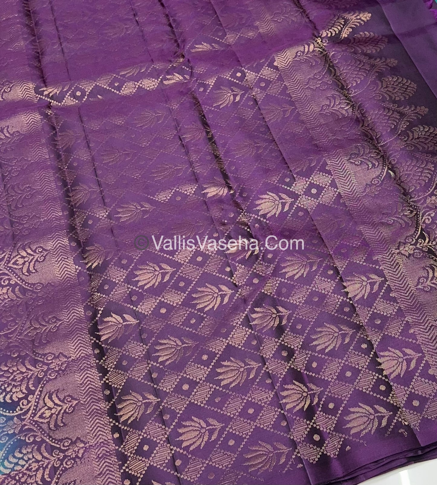 Half Mix - Pure Soft Silk Saree - VVPSS030