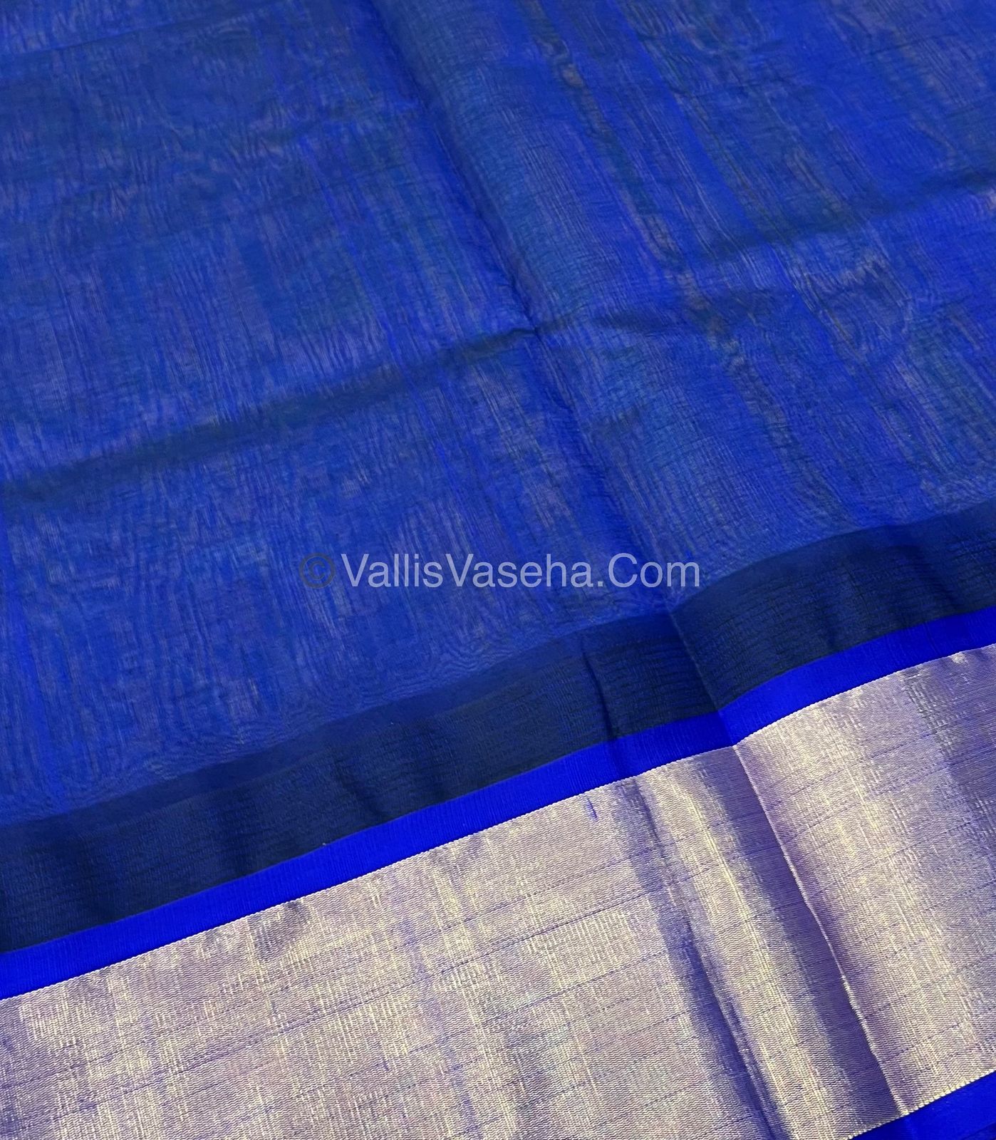 Pure Korvai Silk Cotton Saree - Temple border - VVKSC001