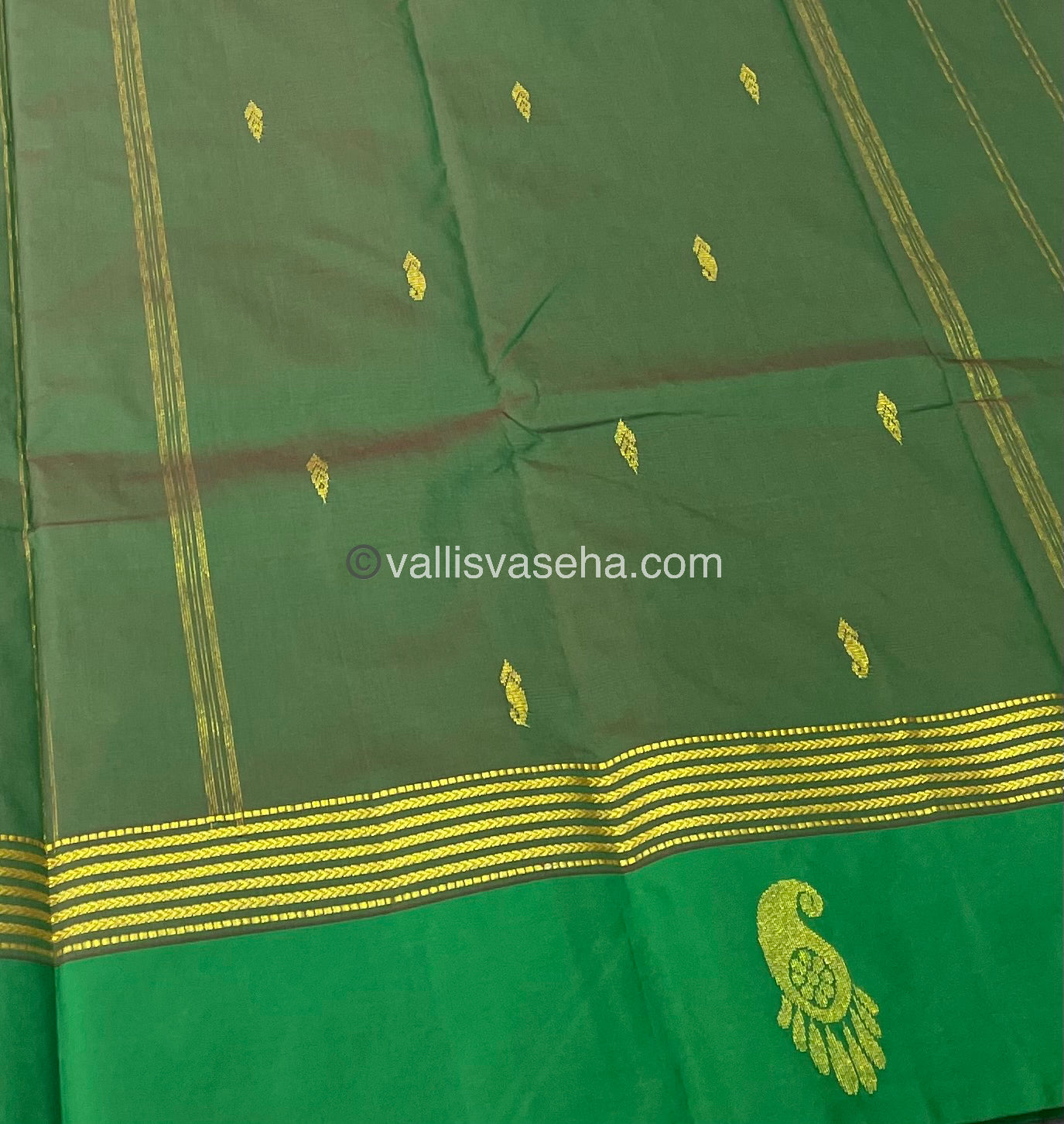 Semi Silk Saree - Kanchi Pattu Style - VVSSS004