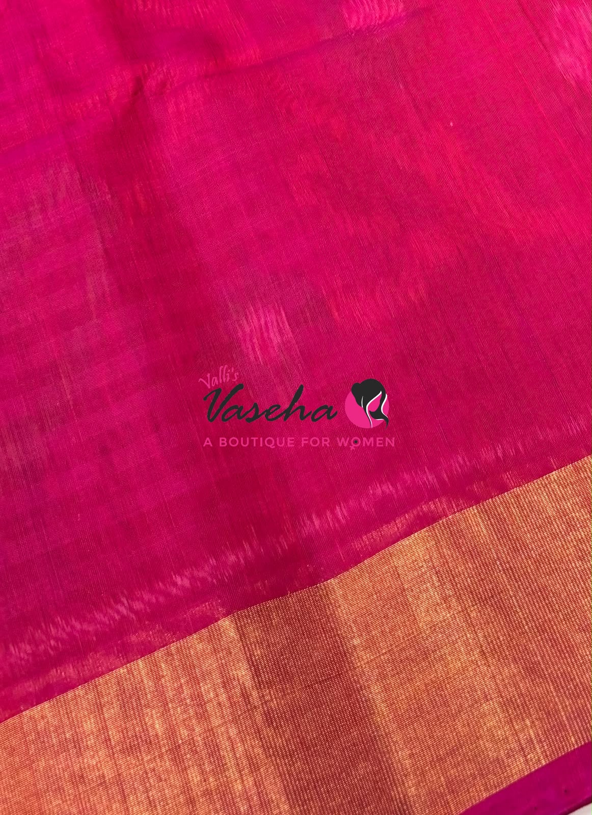 Pochampally Silk Cotton Saree - Brown & Pink Shade - VVPPS001