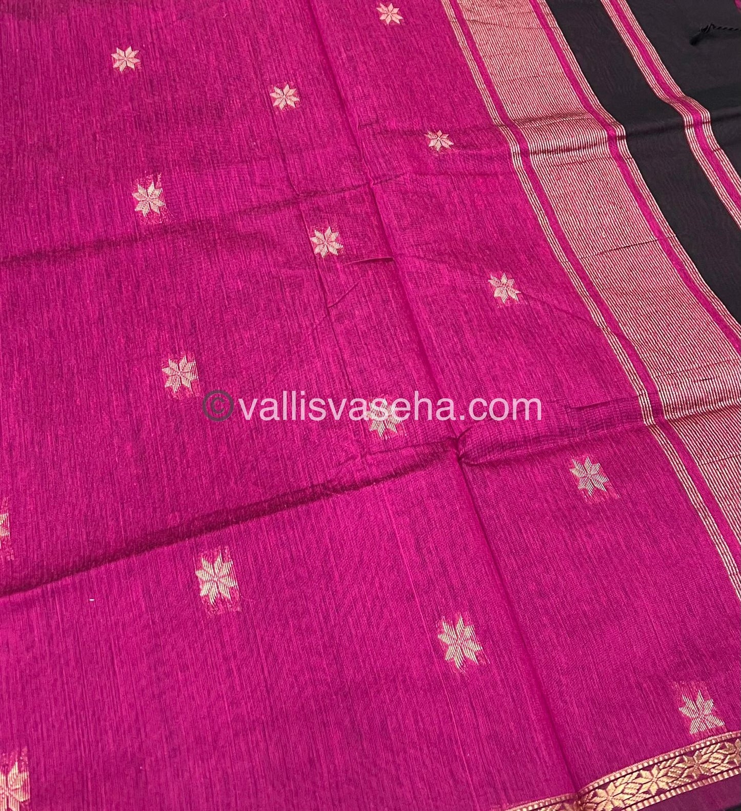 Semi Maheshwari Silk Cotton Saree - VVMSC002