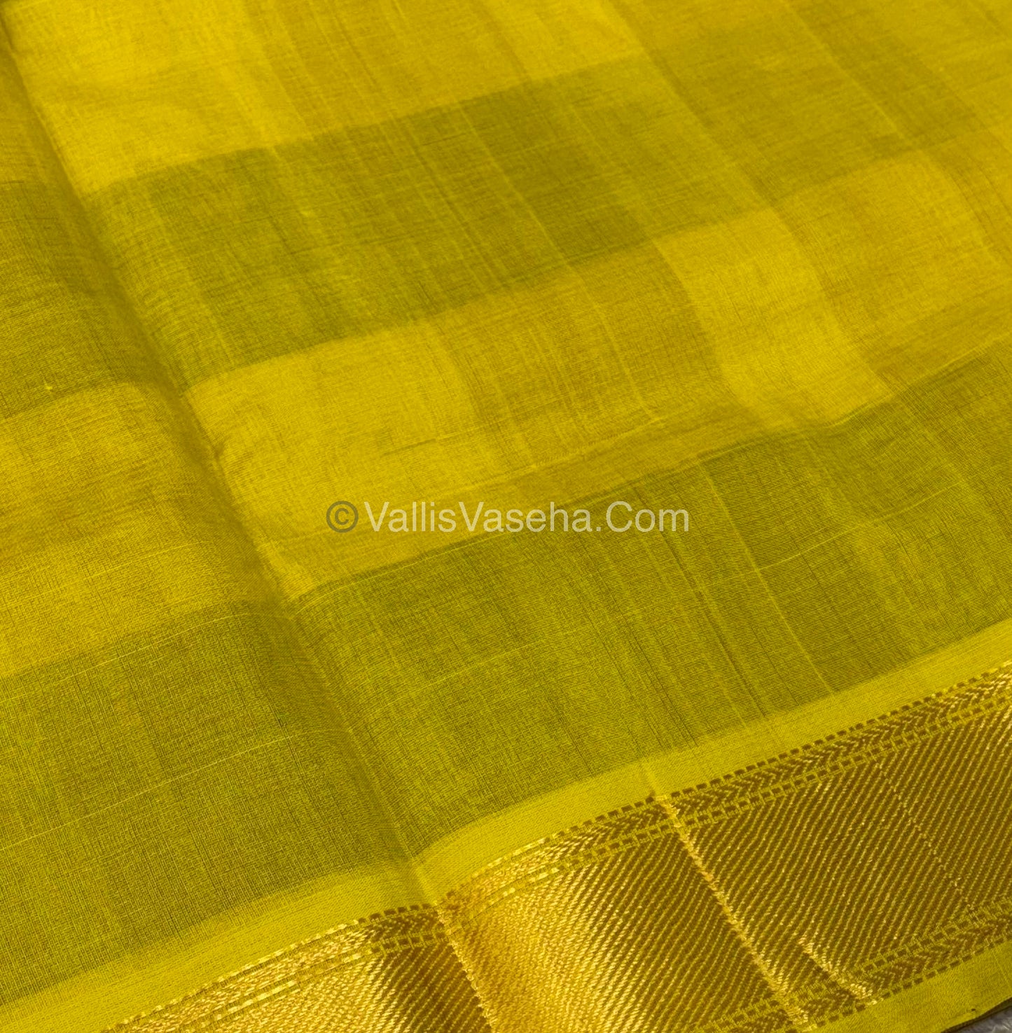 Pure Silk Cotton Saree - Pazhum Pazhamum Checks Design - VVPPSC02