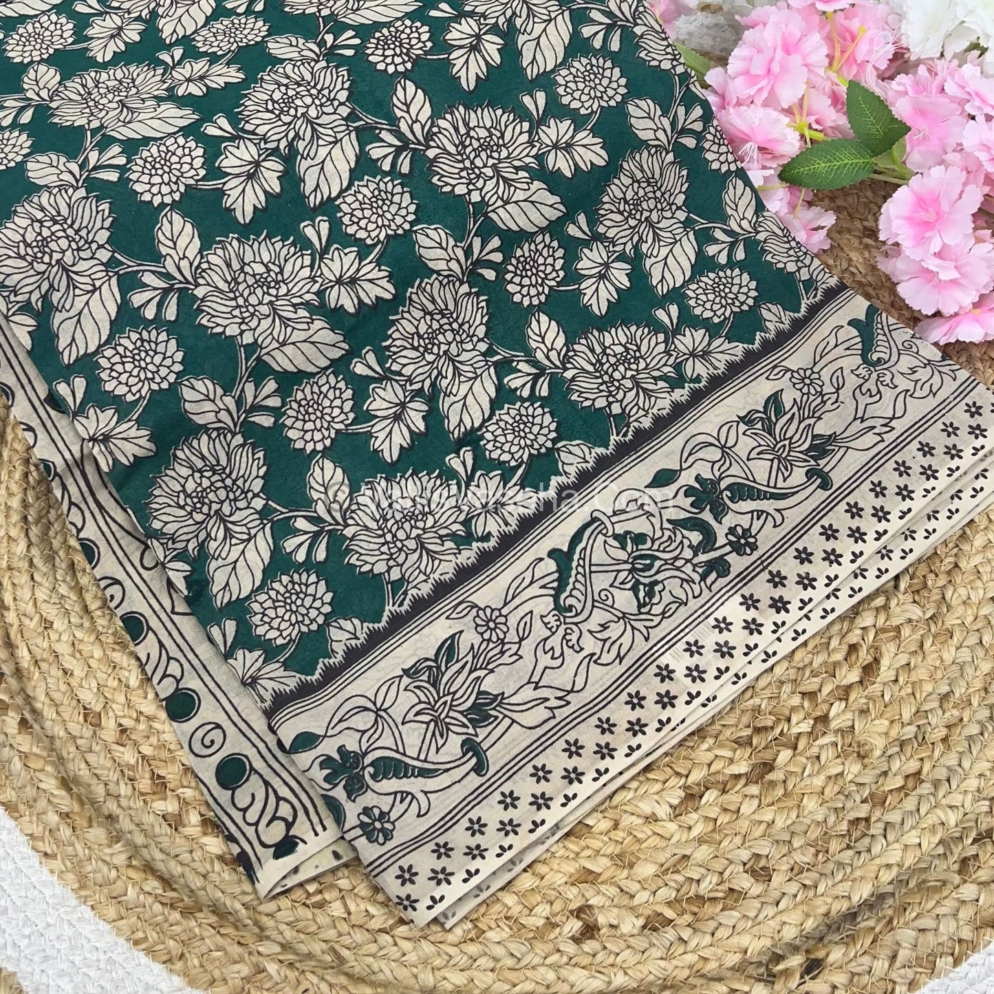 Pure Kalamkari Cotton Saree - VVPKC002