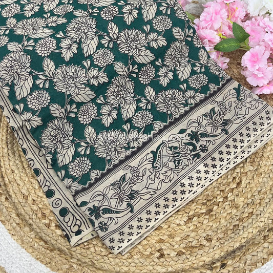 Pure Kalamkari Cotton Saree - VVPKC002