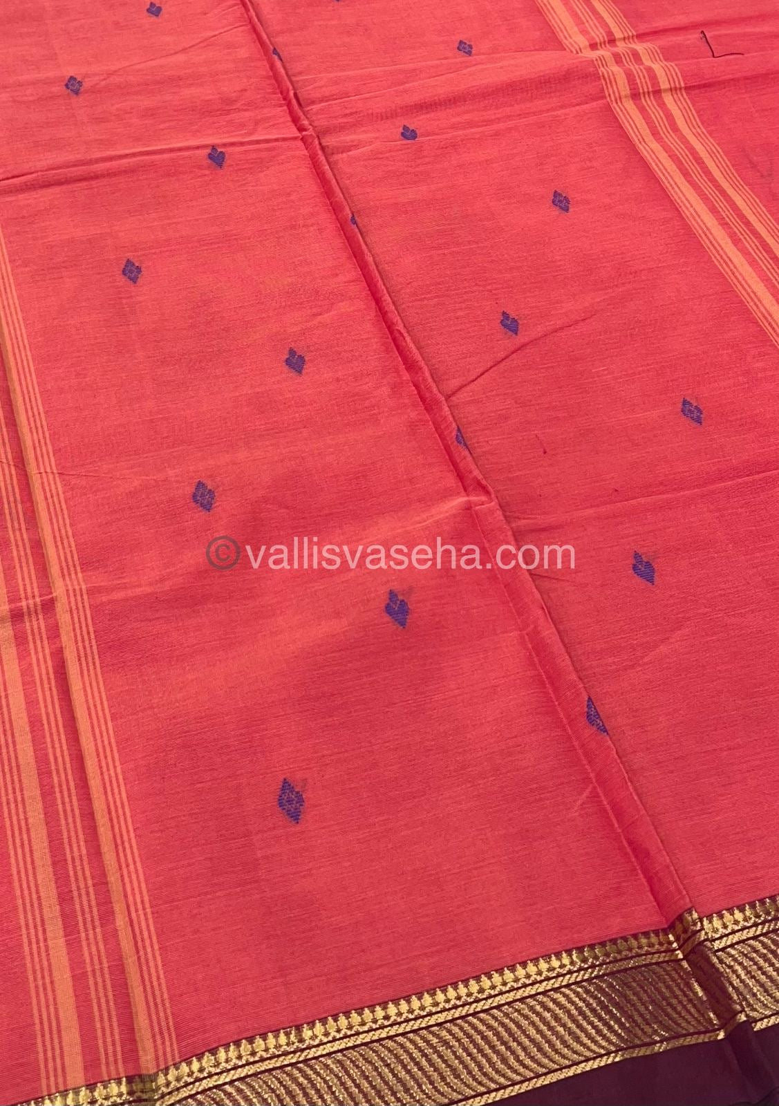 Kanchi Cotton Saree - Butta Design VVKCS008