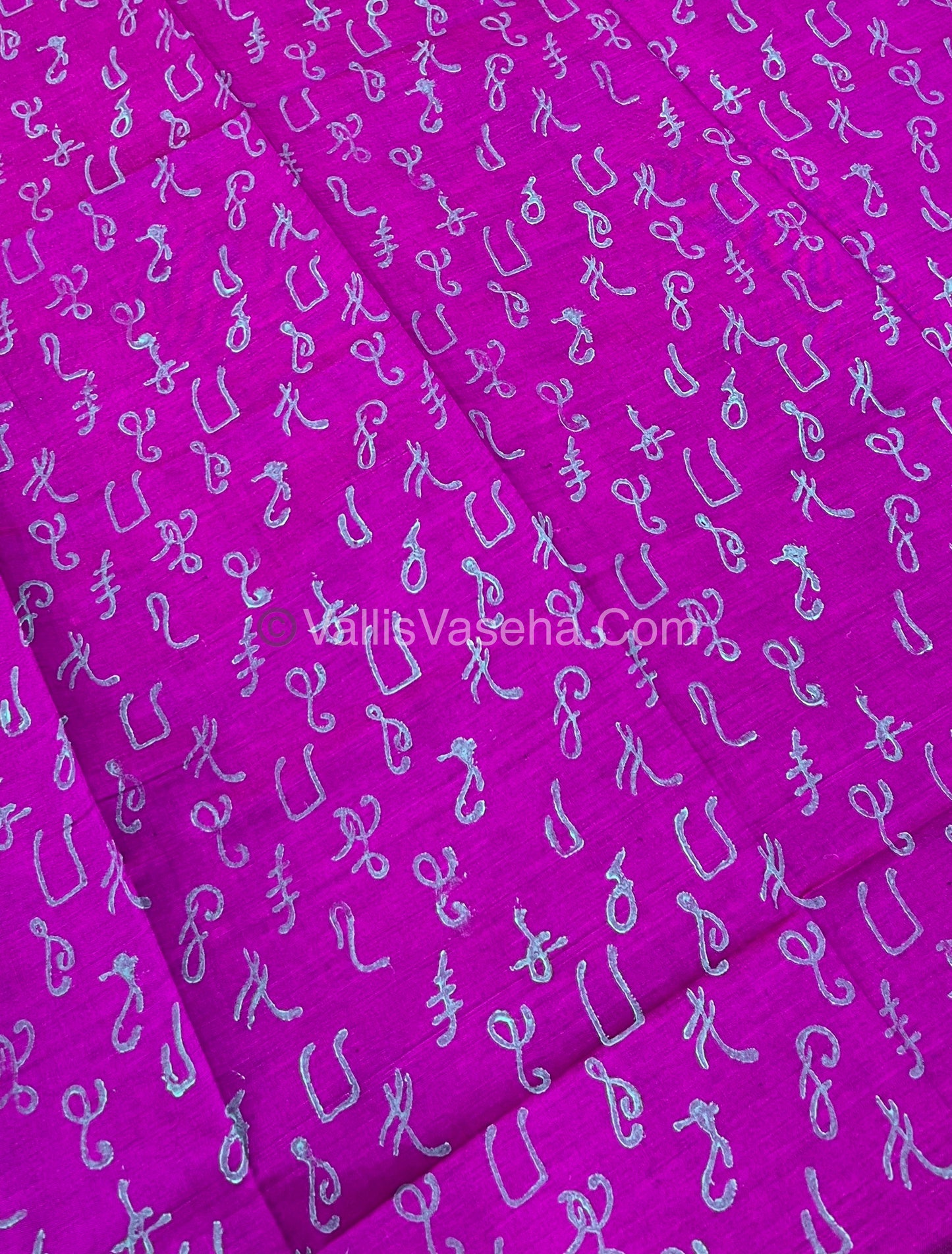 South Mixed Cotton - Mirror Work Embroidery - Double Tone Blue with Purple - VVPCM002