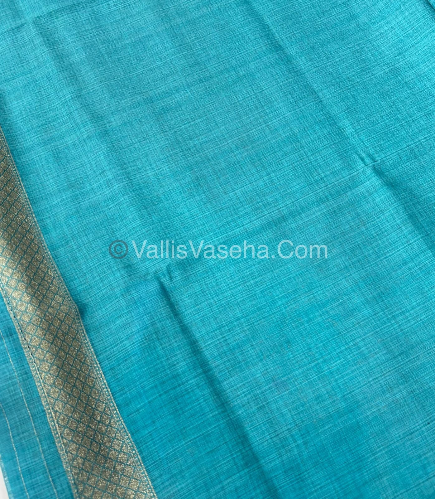 Banarasi - Heritage Silk - Semi Kathan Silk - Sky Blue Shade - VVBHS007