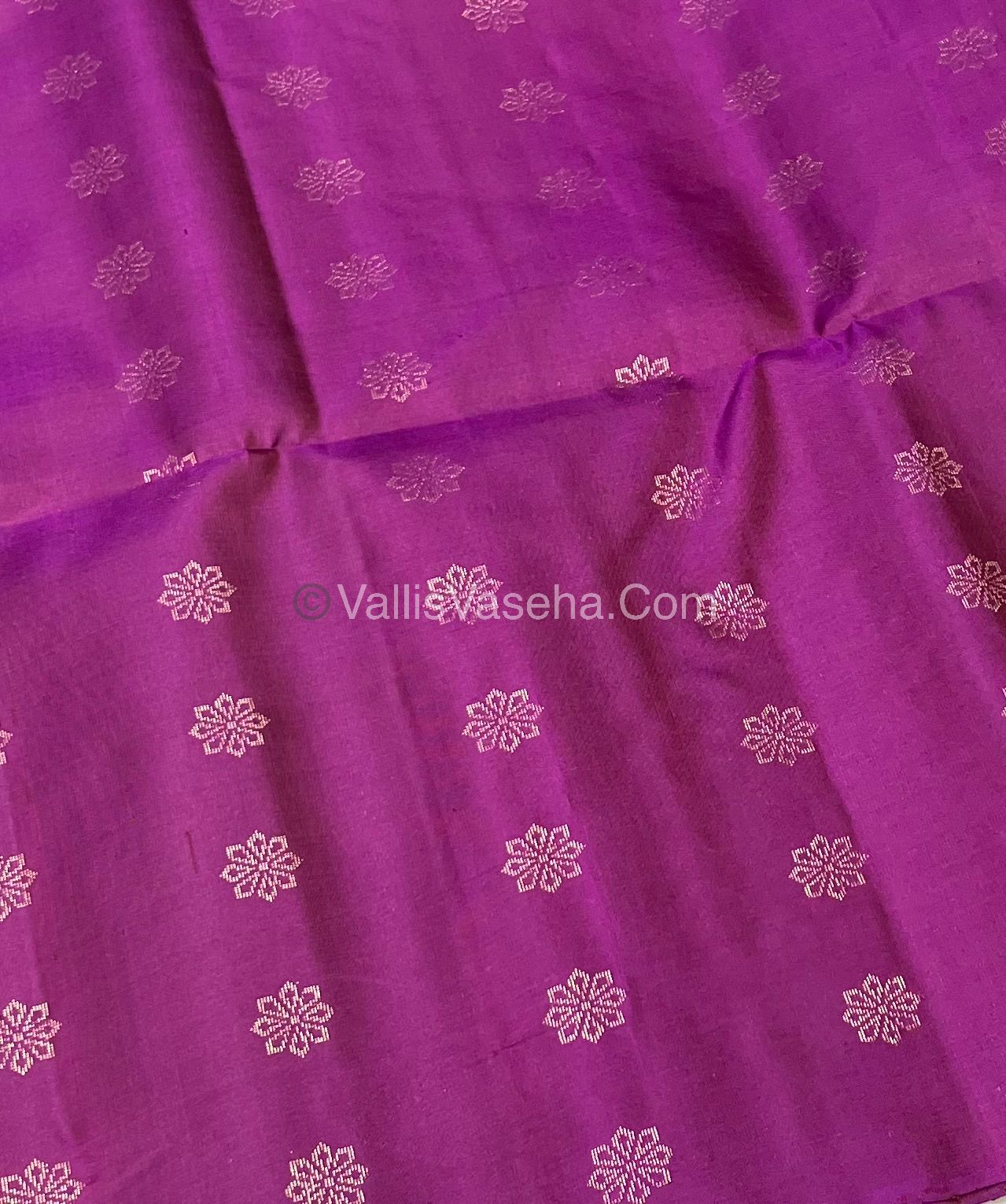 Pure Soft Silk Saree - Border Less - Mustard Yellow & Purplish Pink Combo - VVPSS055
