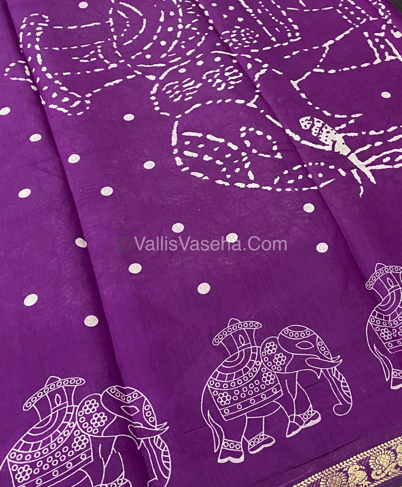 Mangalgiri Silk - Shibori Prints - VVMS002