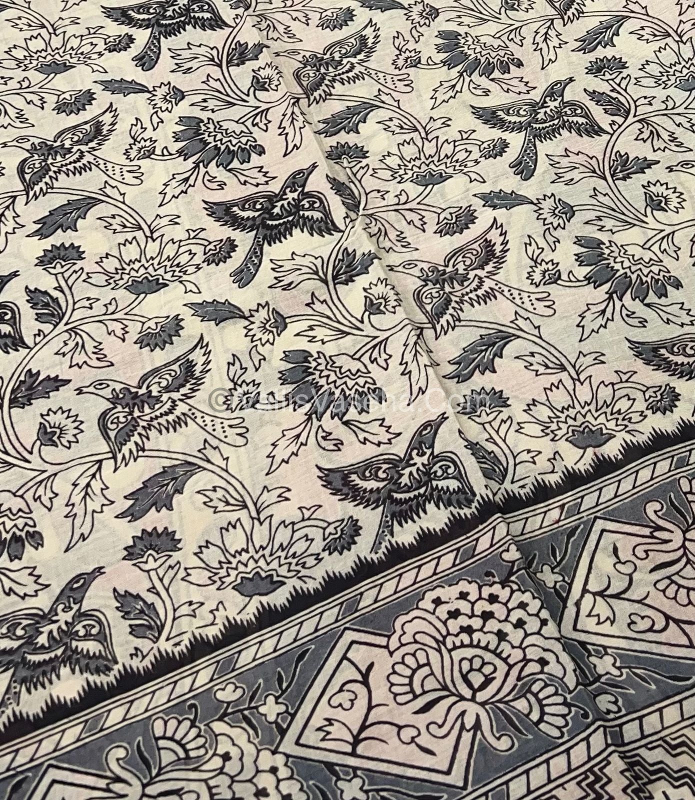 Pure Kalamkari Cotton Saree - VVPKC002