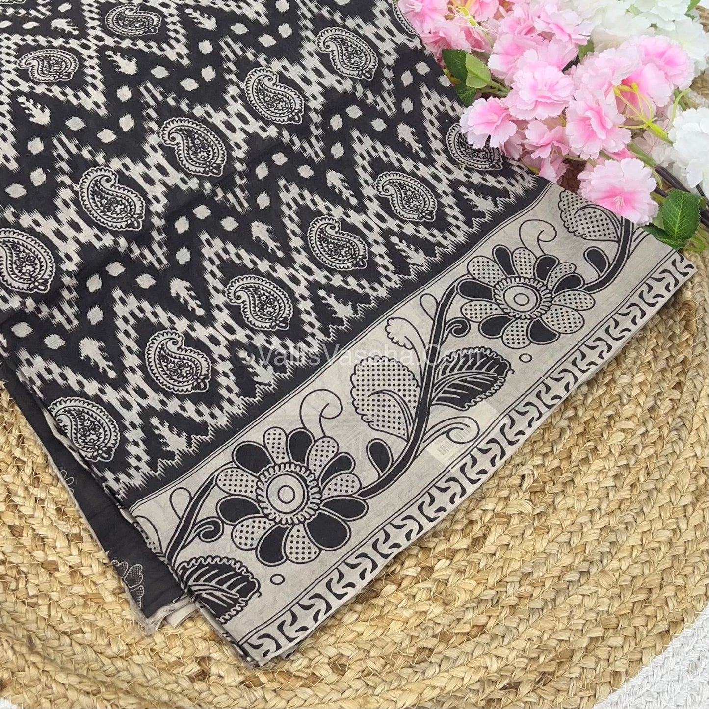 Pure Kalamkari Cotton Saree - VVPKC002