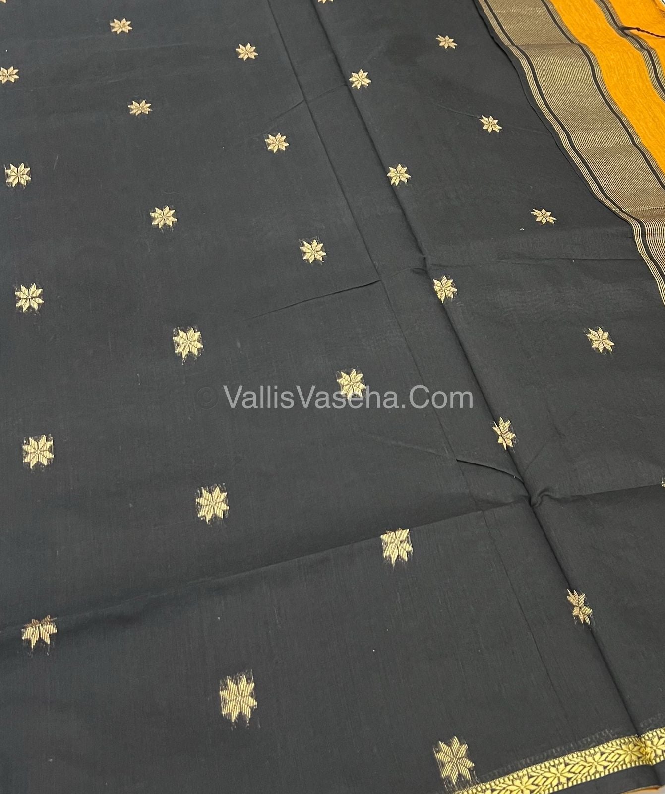 Semi Maheshwari Silk Cotton Saree - VVMSC002