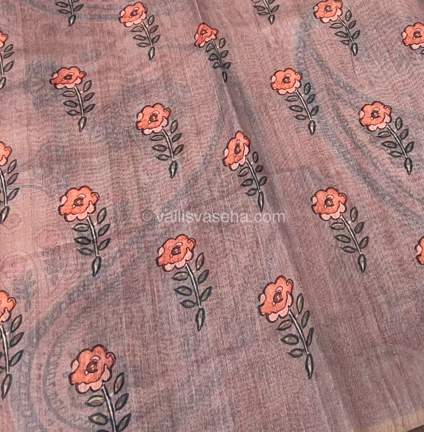 Semi Chanderi Saree - Digital Printed - VVSCD001
