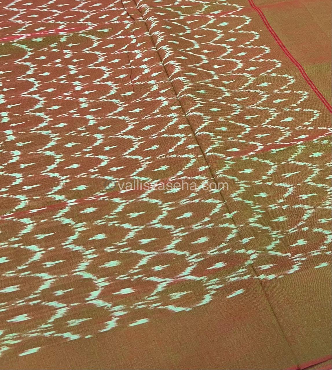 Ikkat Mercerised Cotton Saree - VVIKS001