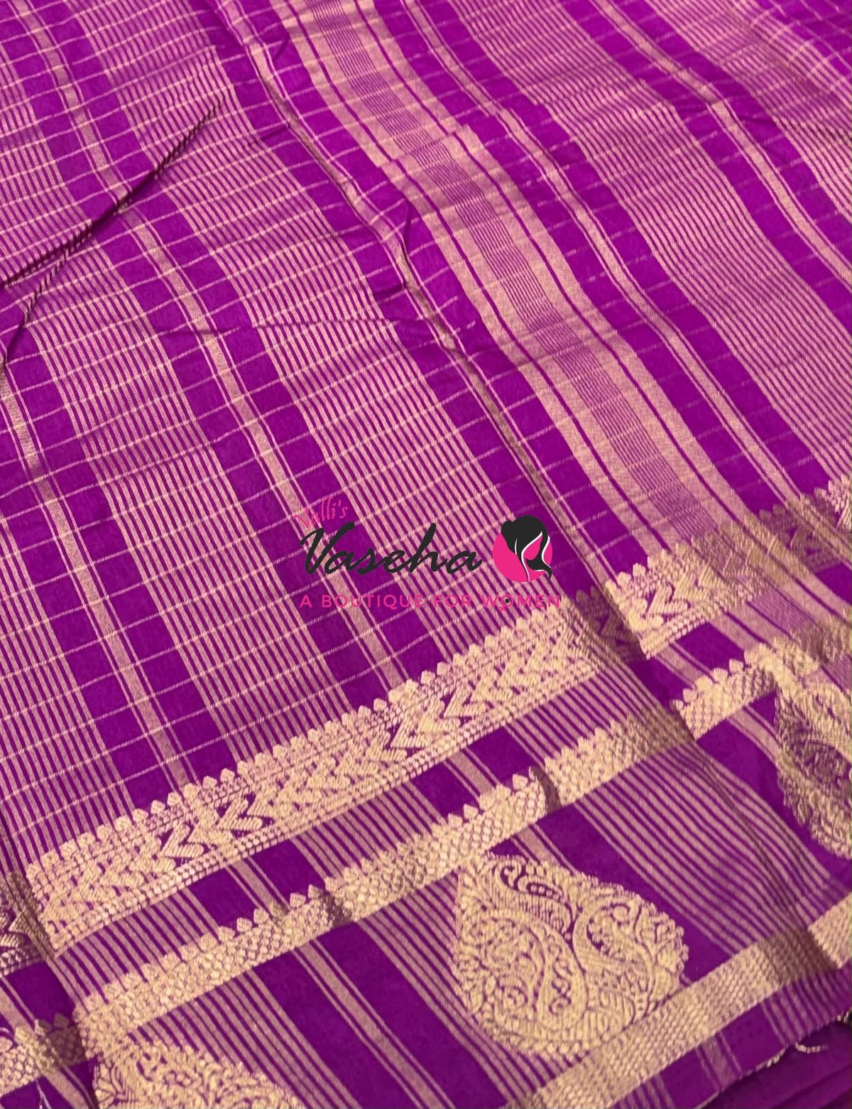 Semi Tussar Silk Saree | Purple Shade |VVSTS061