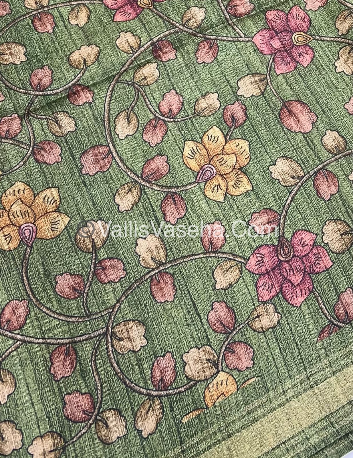 Art Silk / Semi Gicha Tussar Saree - VVSGT002