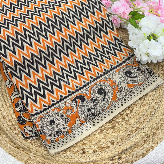 Pure Kalamkari Cotton Saree - VVPKC002