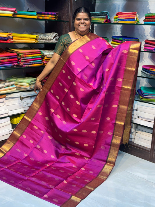 Pure Soft Silk Saree - Kanchi Border - VVPSS015