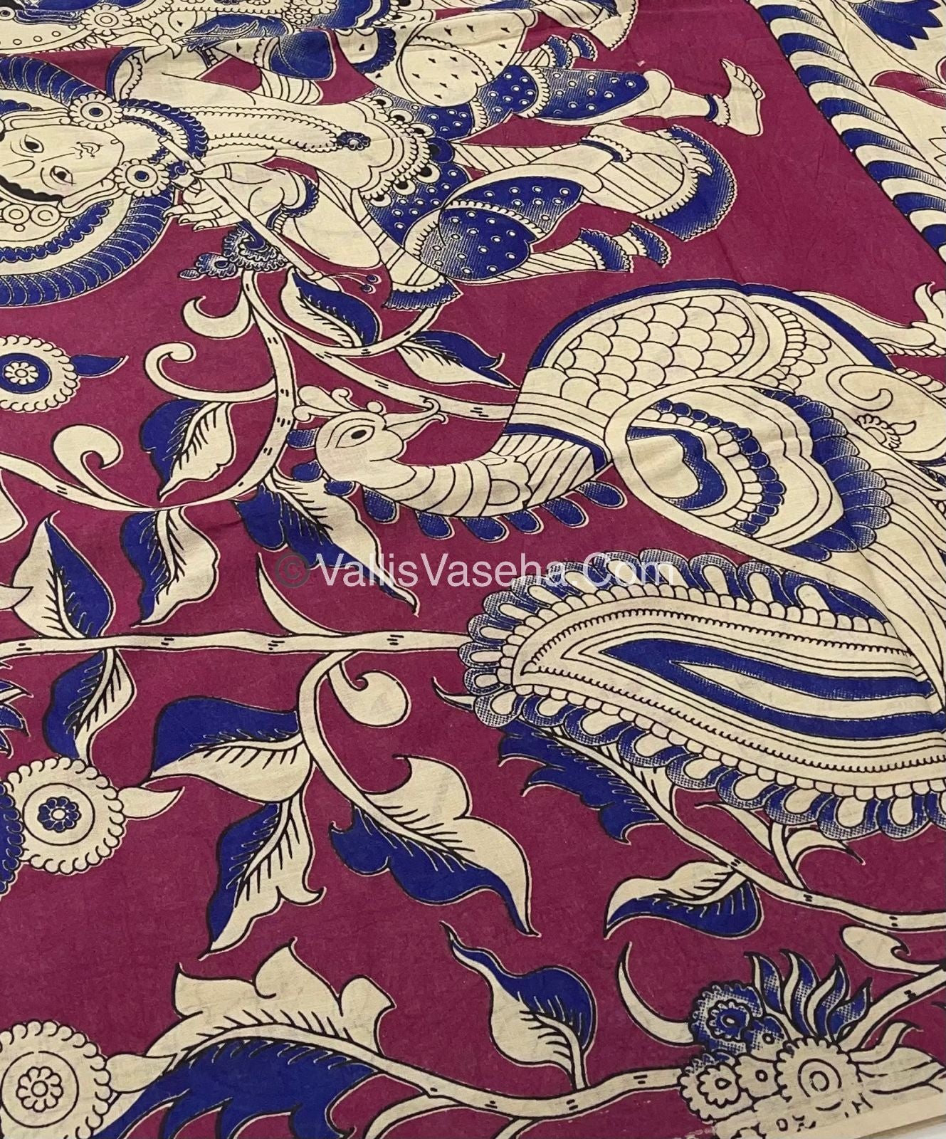 Pure Kalamkari Cotton Saree - VVPKC001