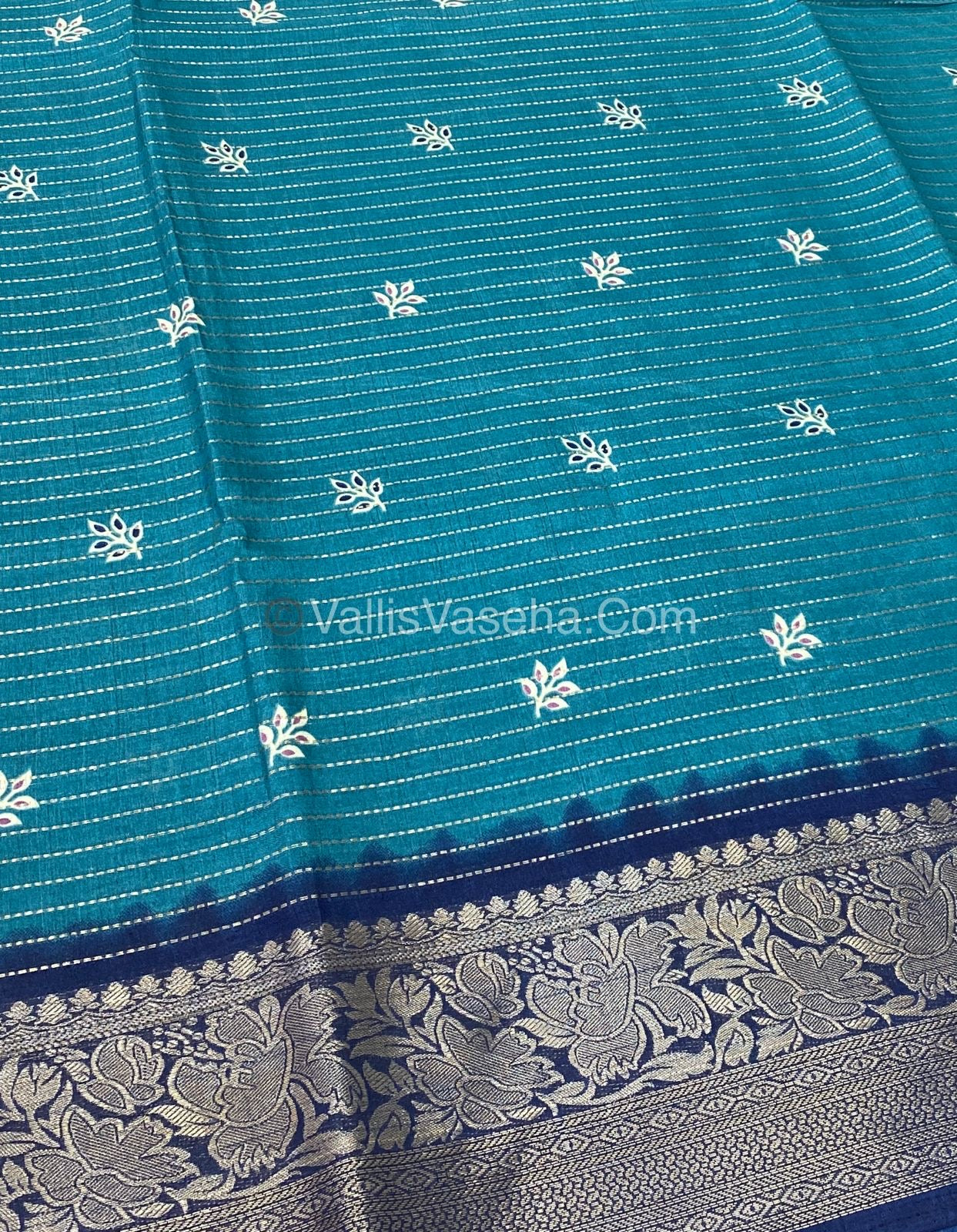 Semi Binny Silk - Vaira Voosi Design and Leaf prints - VVSDS005