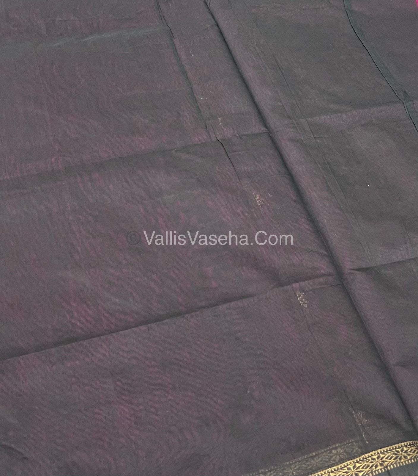 Semi Maheshwari Silk Cotton Saree - VVMSC002