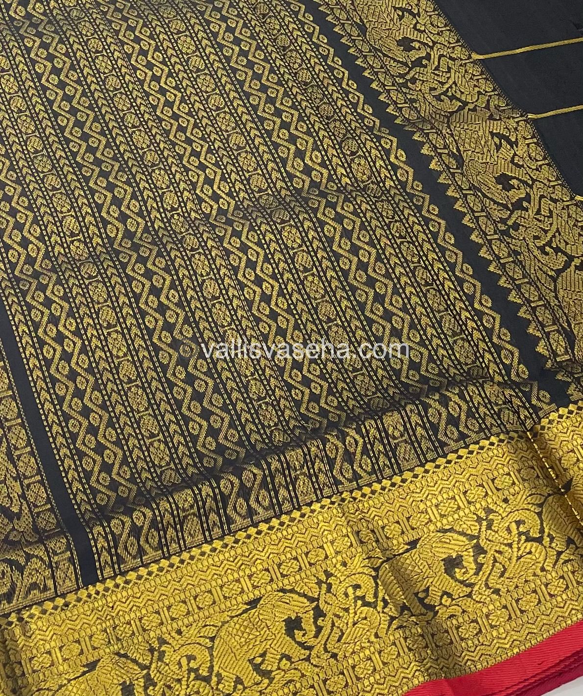 Pure Silk Cotton Saree - Border Vanasingara Design - VVBV001