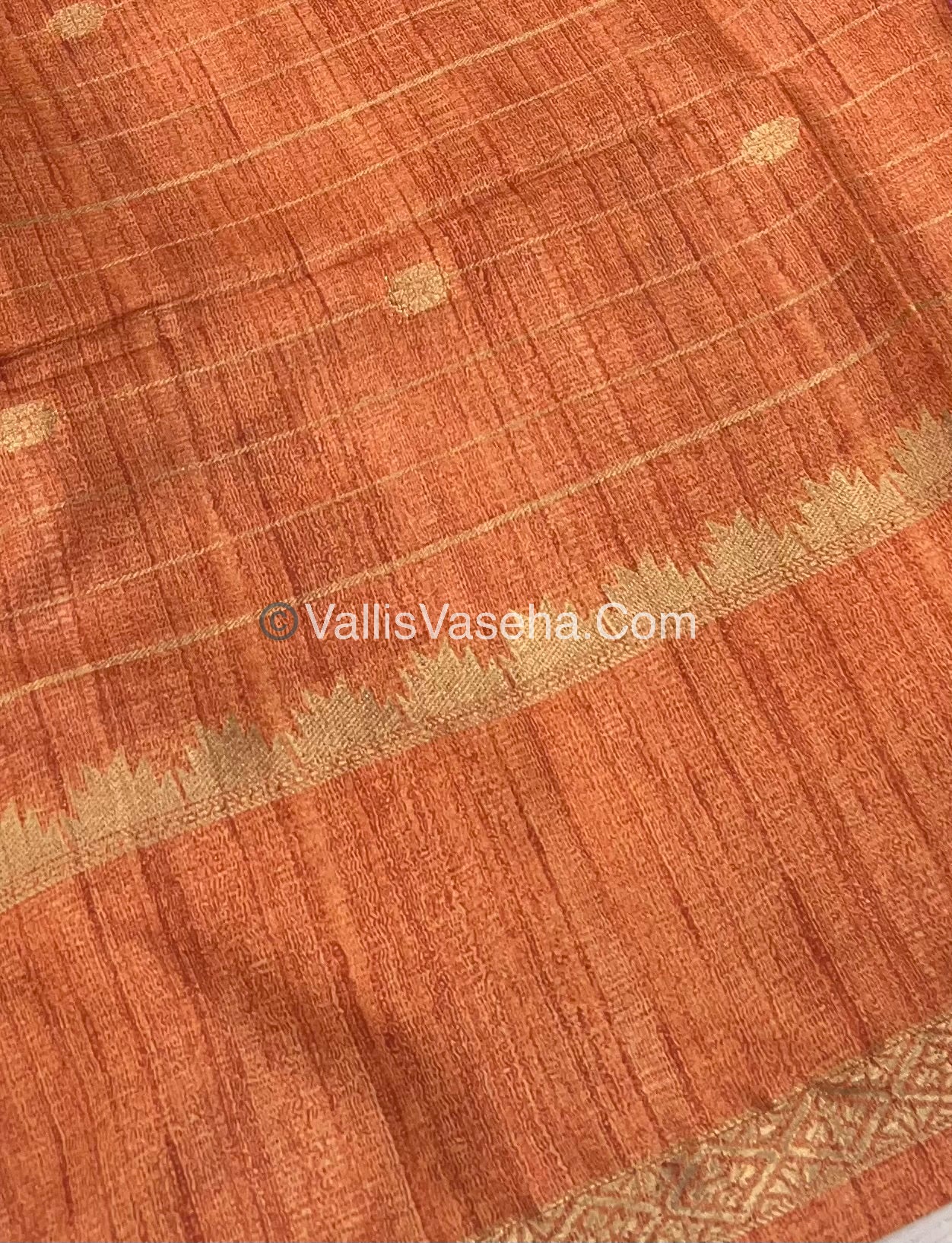 Semi Chanderi Saree - checks pattern - VVSCS004