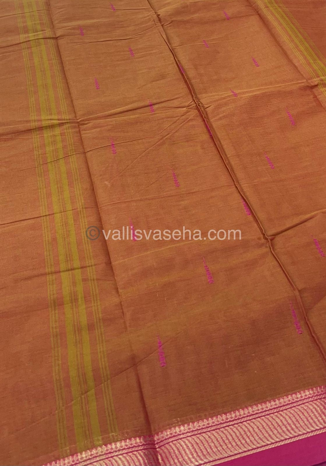 Kanchi Cotton Saree - Butta Design VVKCS008