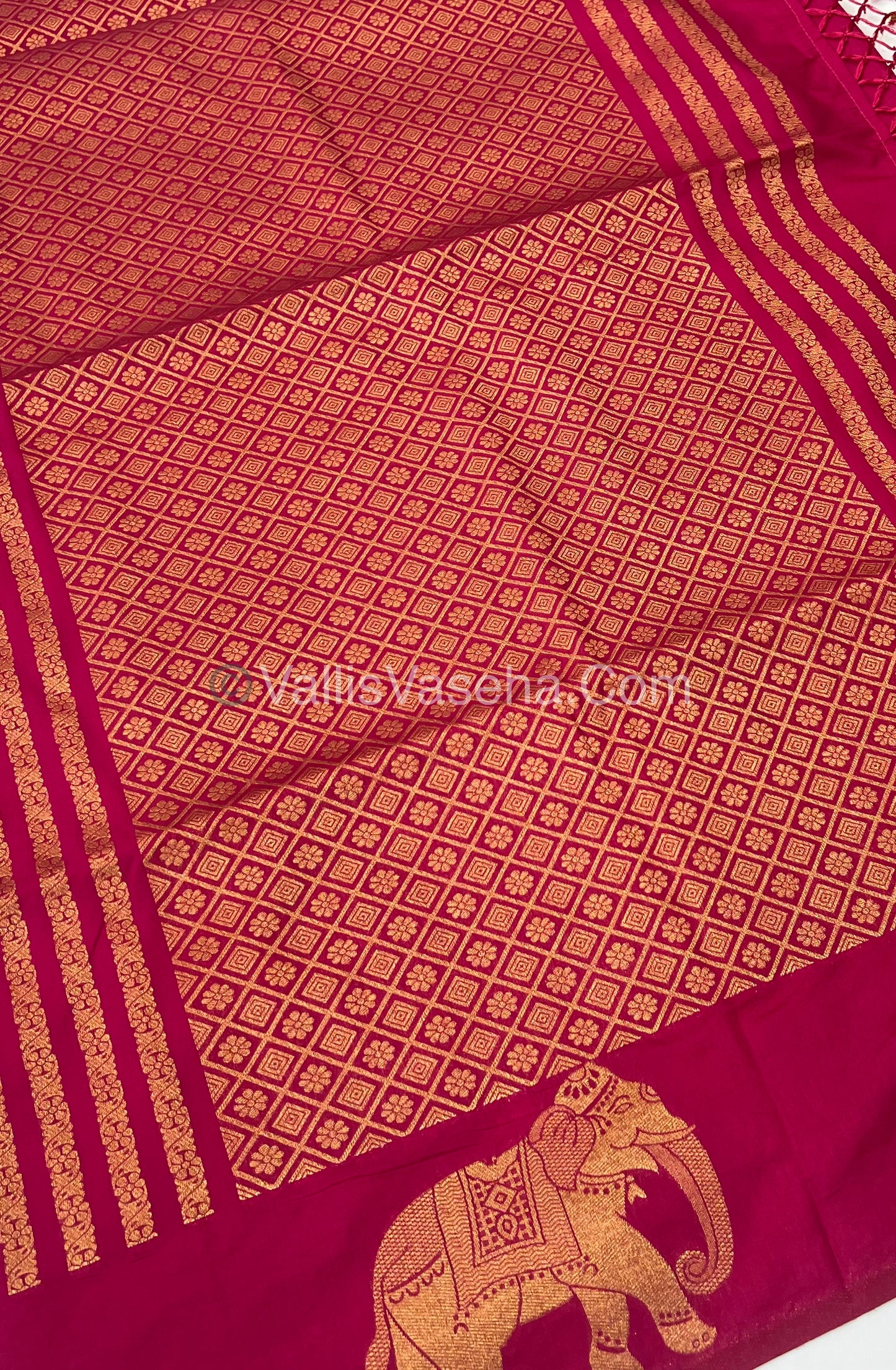 Mulberry Semi Silk - Dark Pink Shade - VVMSS001