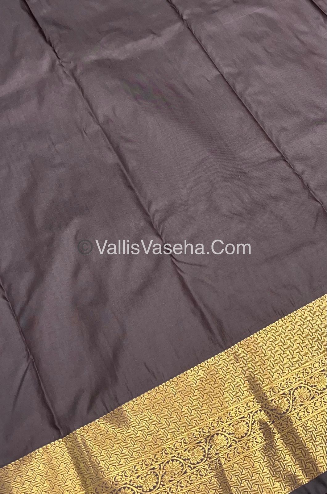 Semi Kanchipuram Silk - Wine Shade - VVSKS002