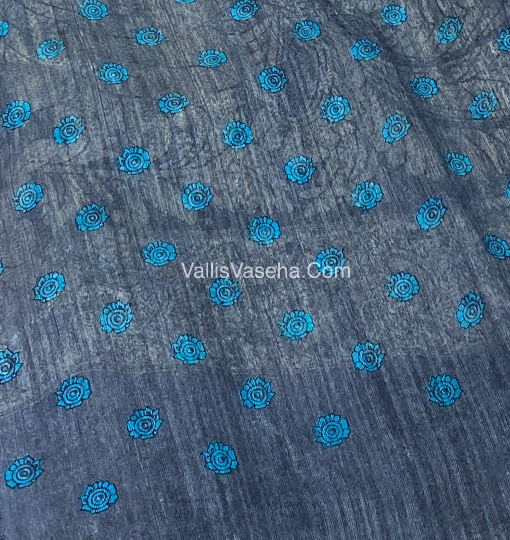 Jute Mixed Cotton Saree | VVJCS001