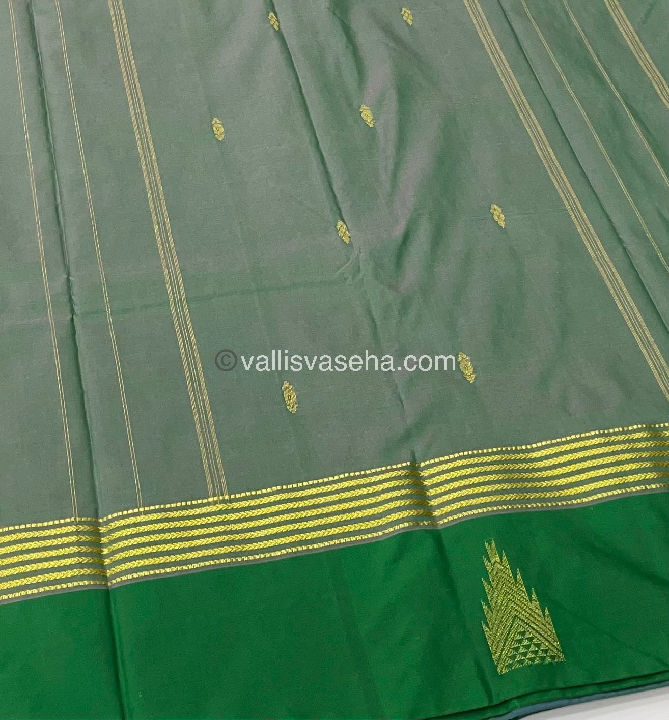Semi Silk Saree - Kanchi Pattu Style - VVSSS004