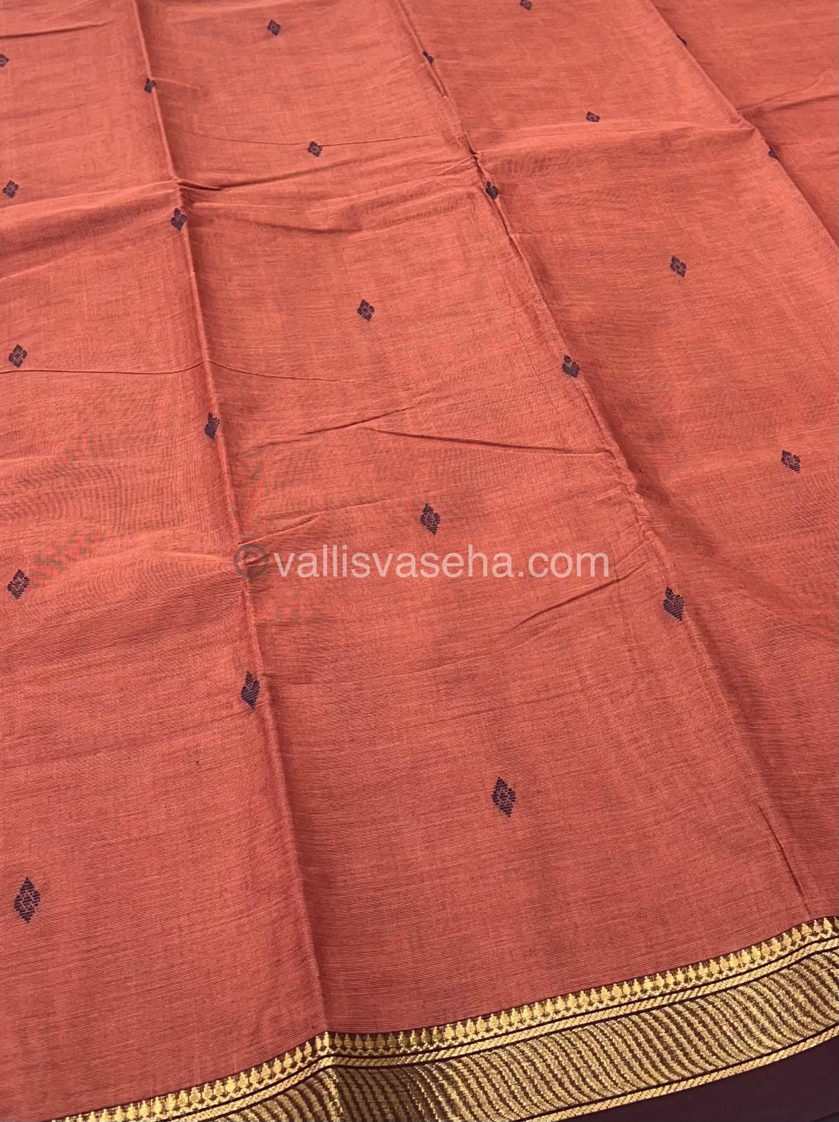 Kanchi Cotton Saree - Butta Design VVKCS008