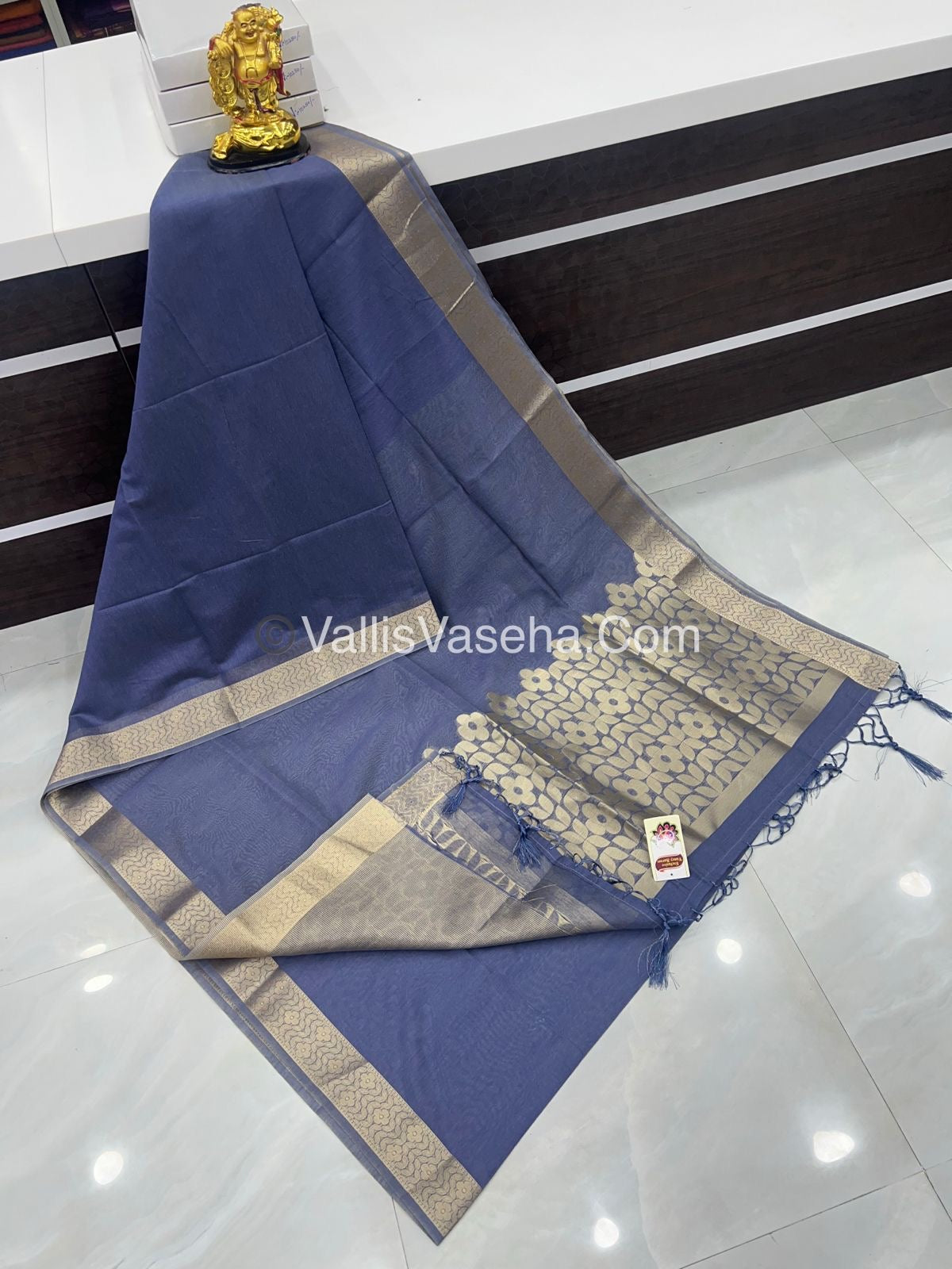 Chanderi Mixed Cotton Saree - VVCMC001