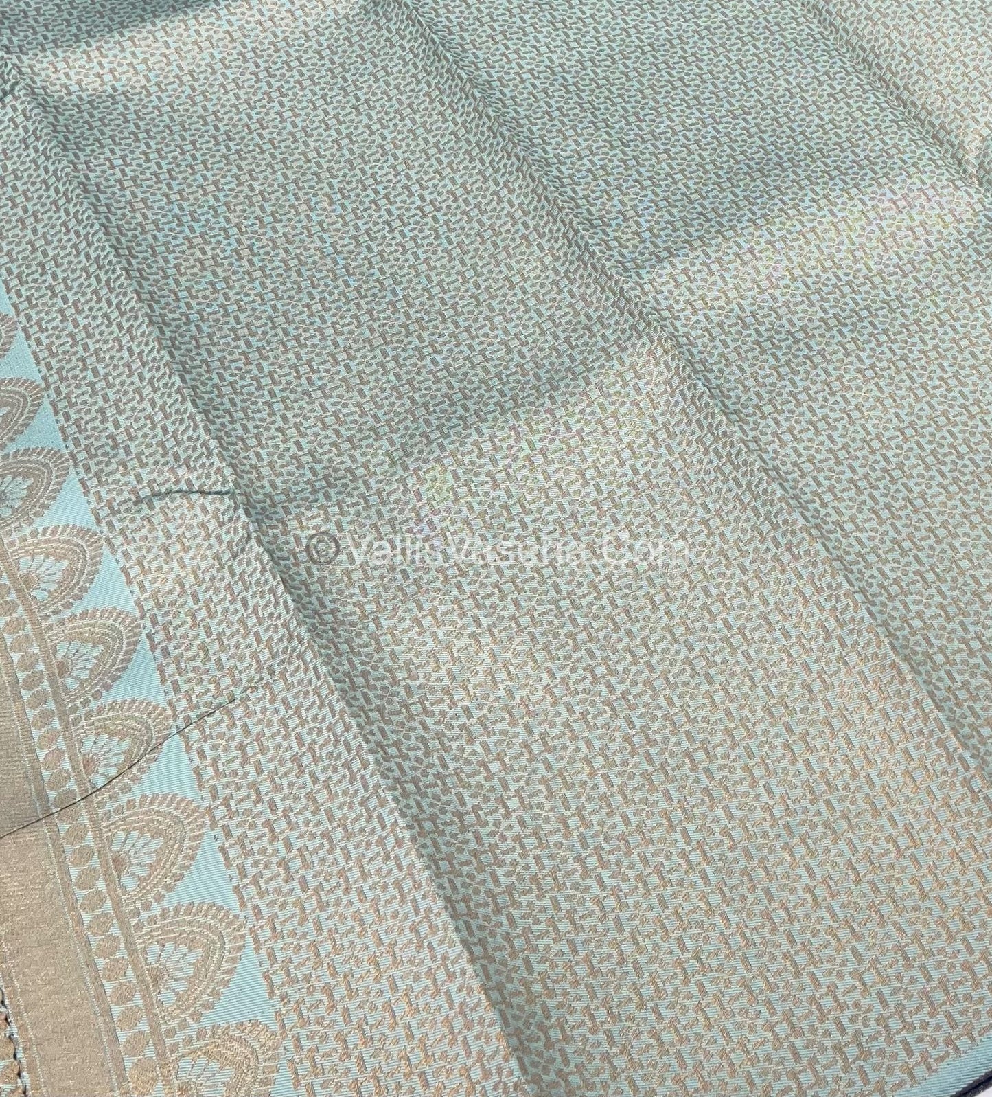 Kanchi Semi Silk - Navy Blue with Blue - VVKSS003