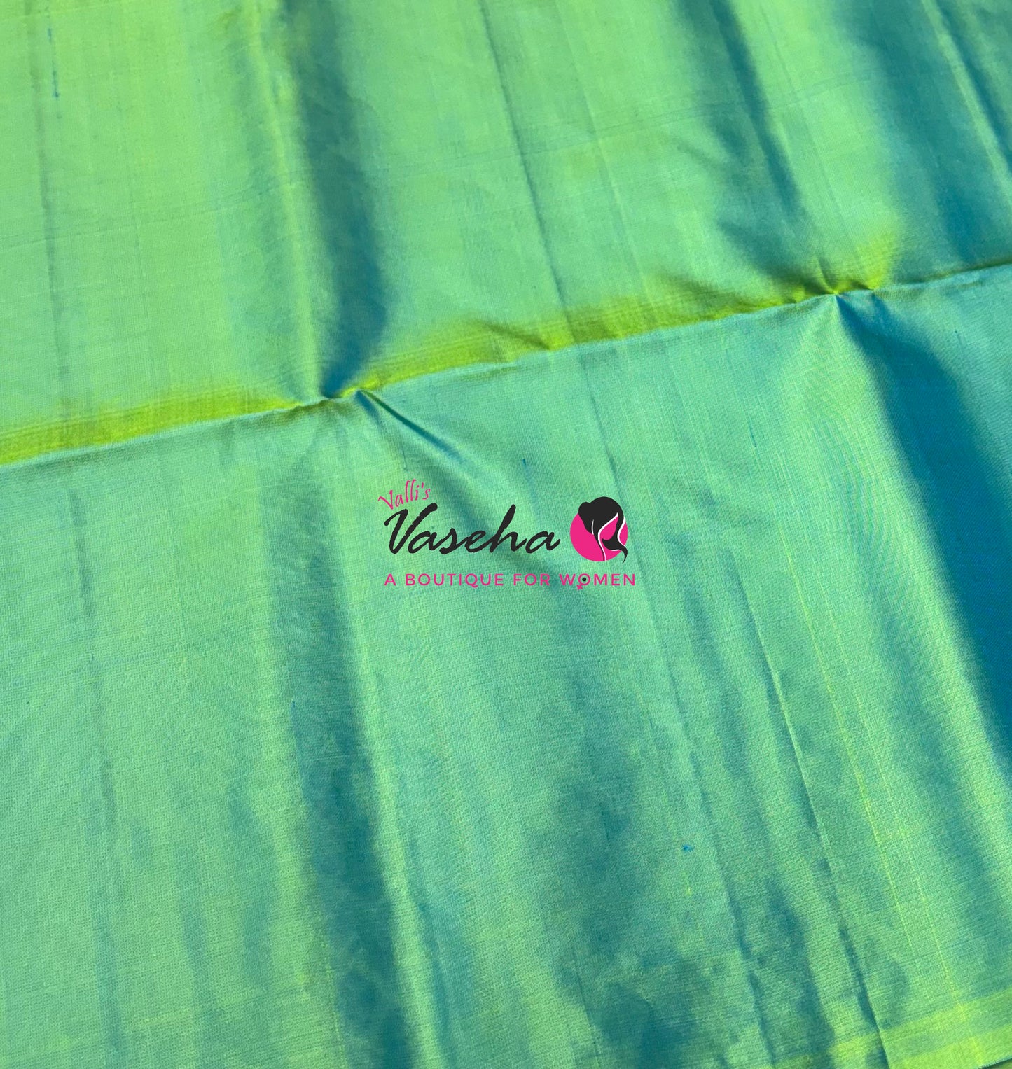 Pure Soft Silk Saree - Dual Tone Green Shade - VVPSS094