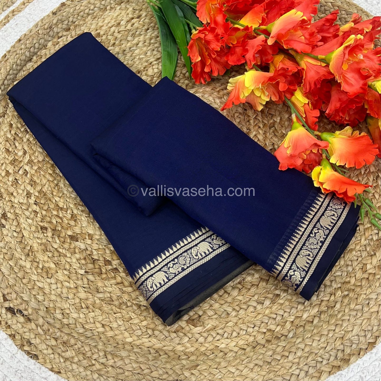 Narayanapet Mercerised Cotton Saree - VVNMC001