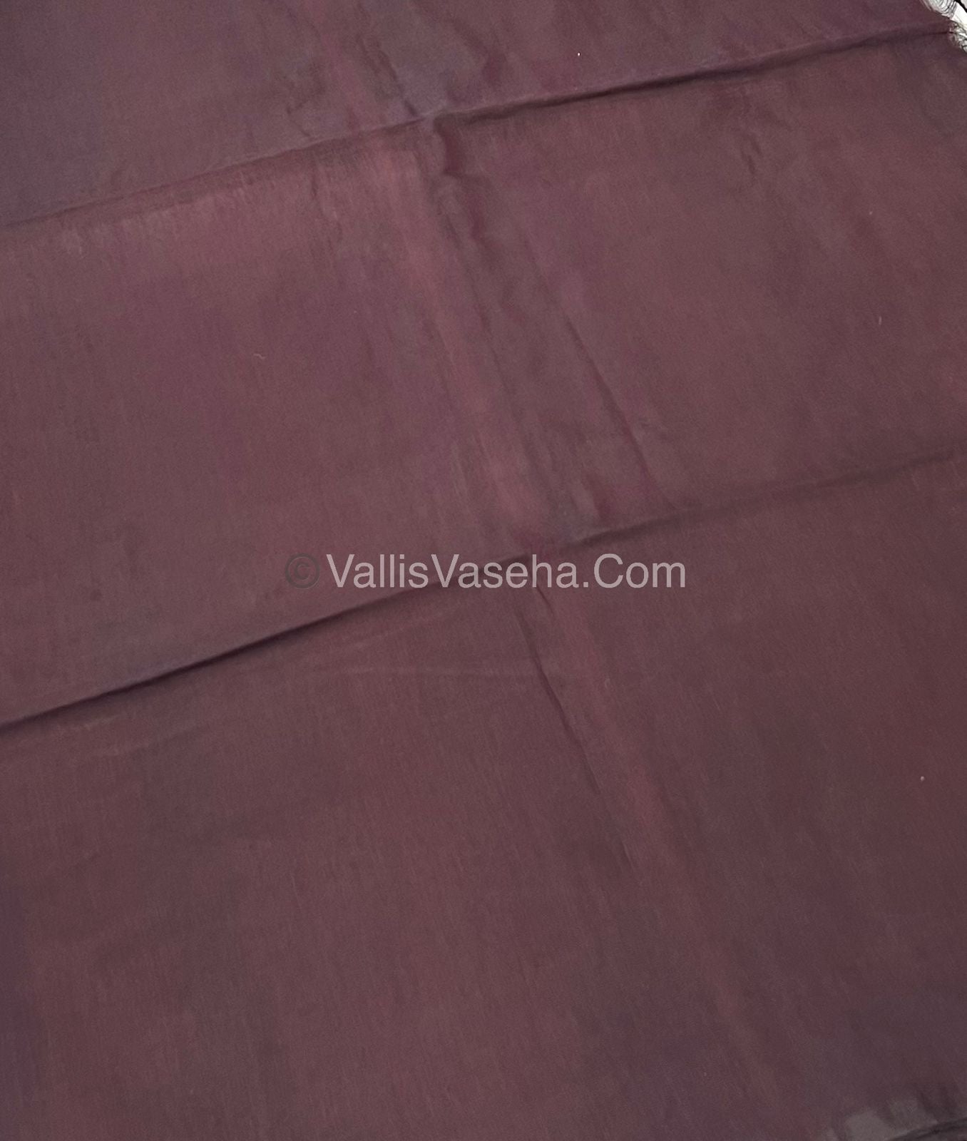 Khadi Cotton Sarees with Kalamkari Blouse - VVKCK001
