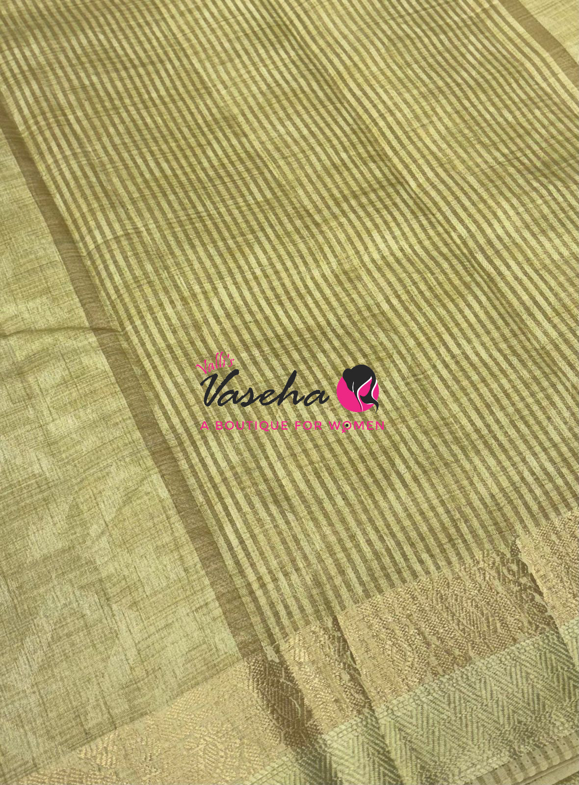 Semi Tussar Silk Saree | Creamish Gold Shade |VVSTS059
