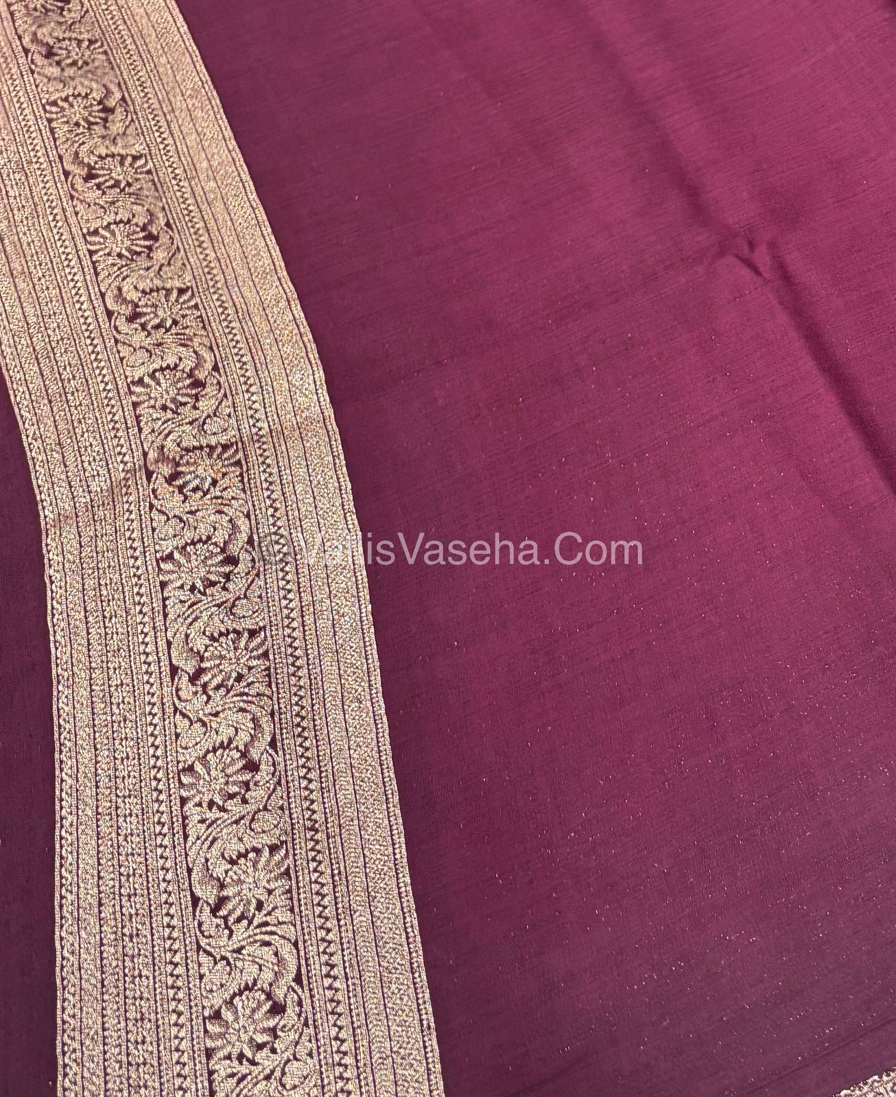 Banarasi - Heritage Silk - Semi Kathan Silk - Wine Shade - VVBHS009