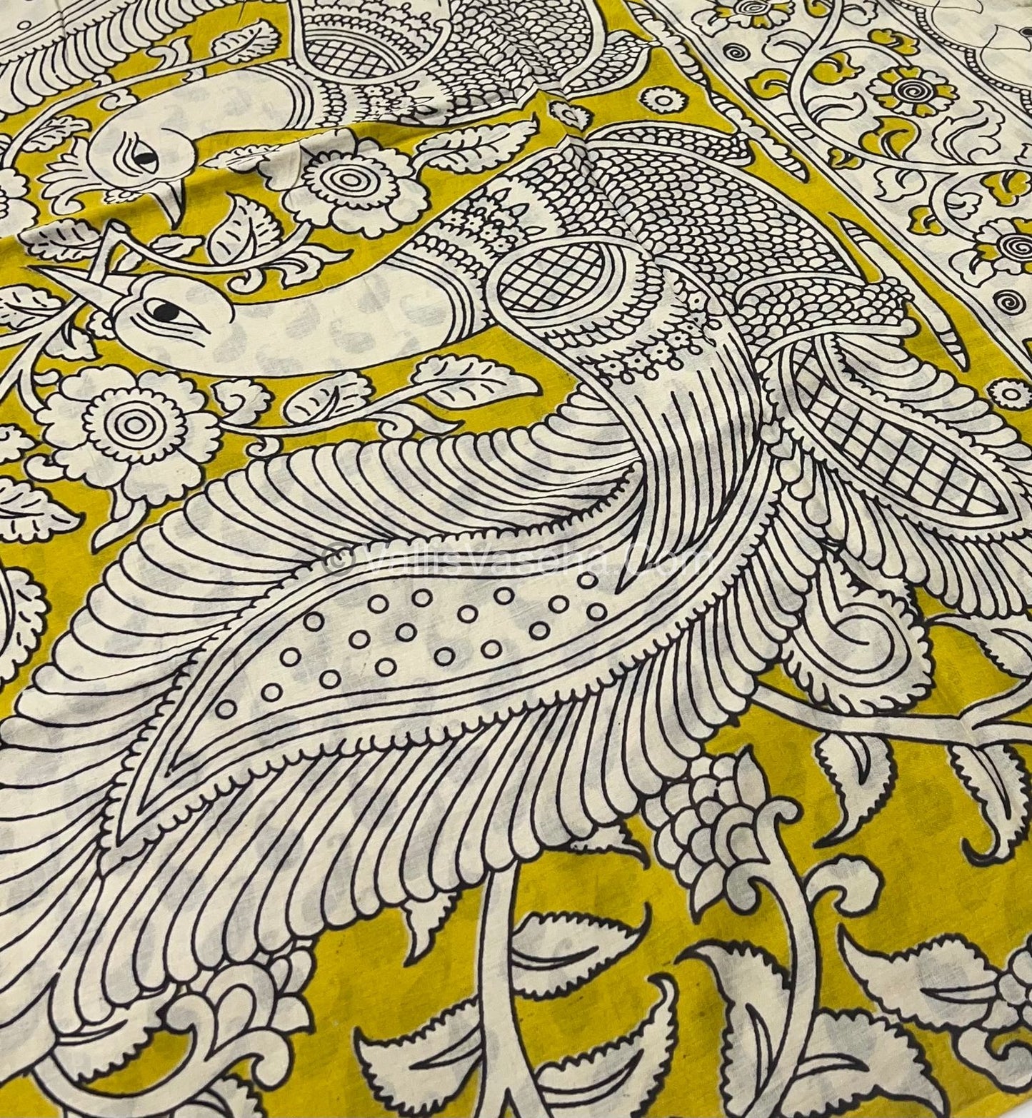 Pure Kalamkari Cotton Saree - VVPKC002