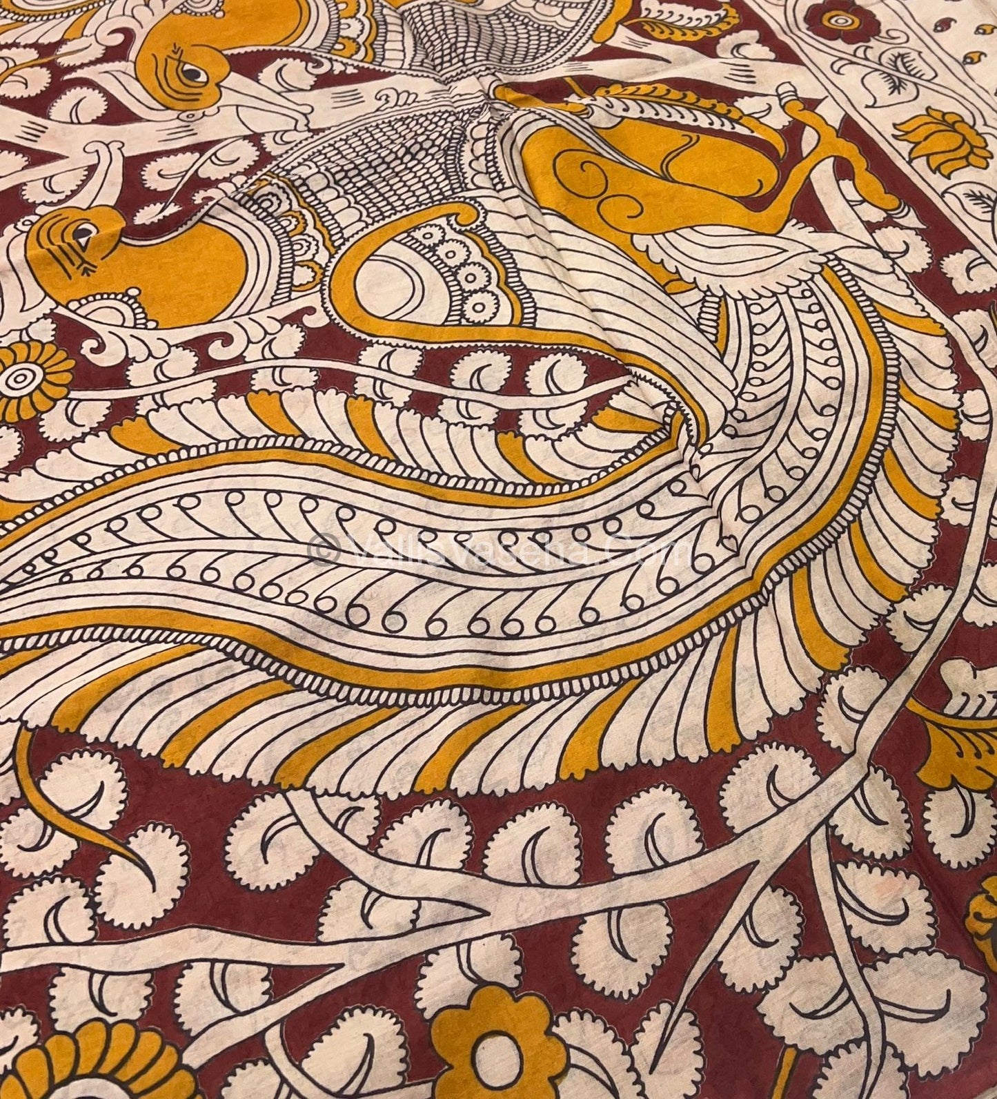 Pure Kalamkari Cotton Saree - VVPKC002