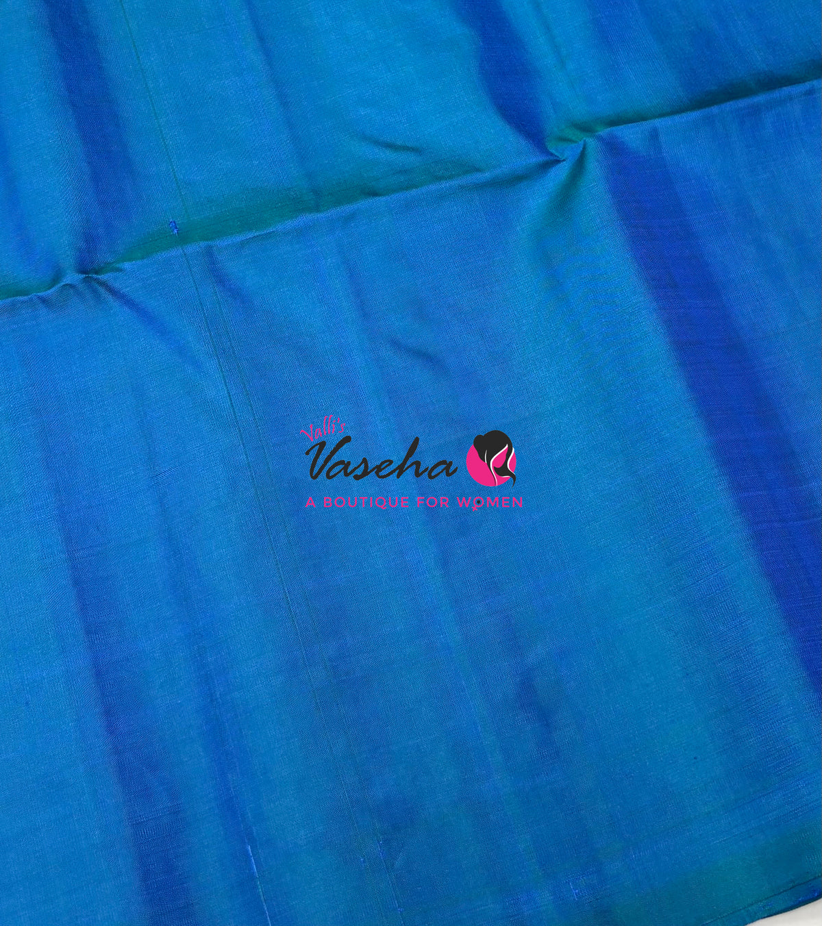 Pure Soft Silk Saree - Peacock Blue Shade - VVPSS113