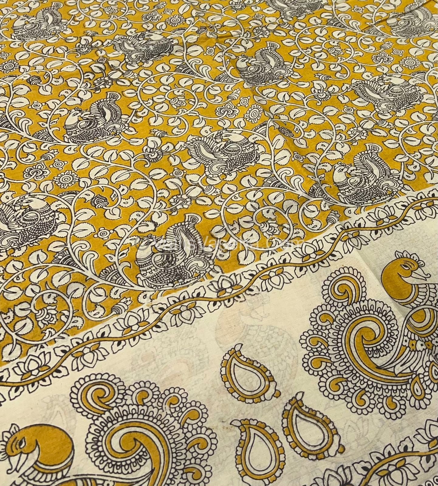 Pure Kalamkari Cotton Saree - VVPKC002