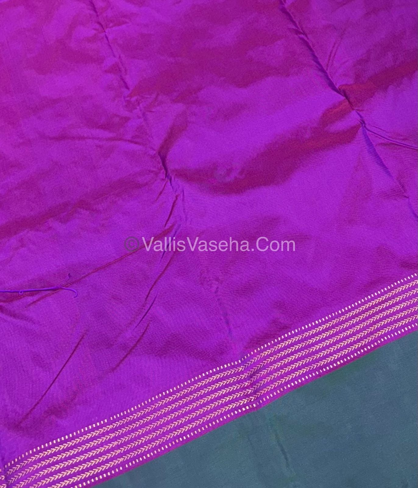 Semi Silk Saree - Kanchi Pattu Style - VVSSS004