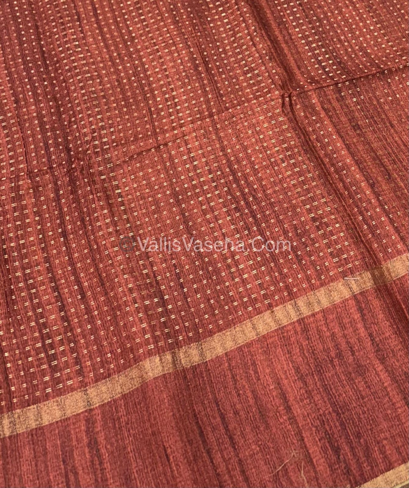 Semi Tussar Silk - Vairavoosi Design - Multi colour - VVSTS038