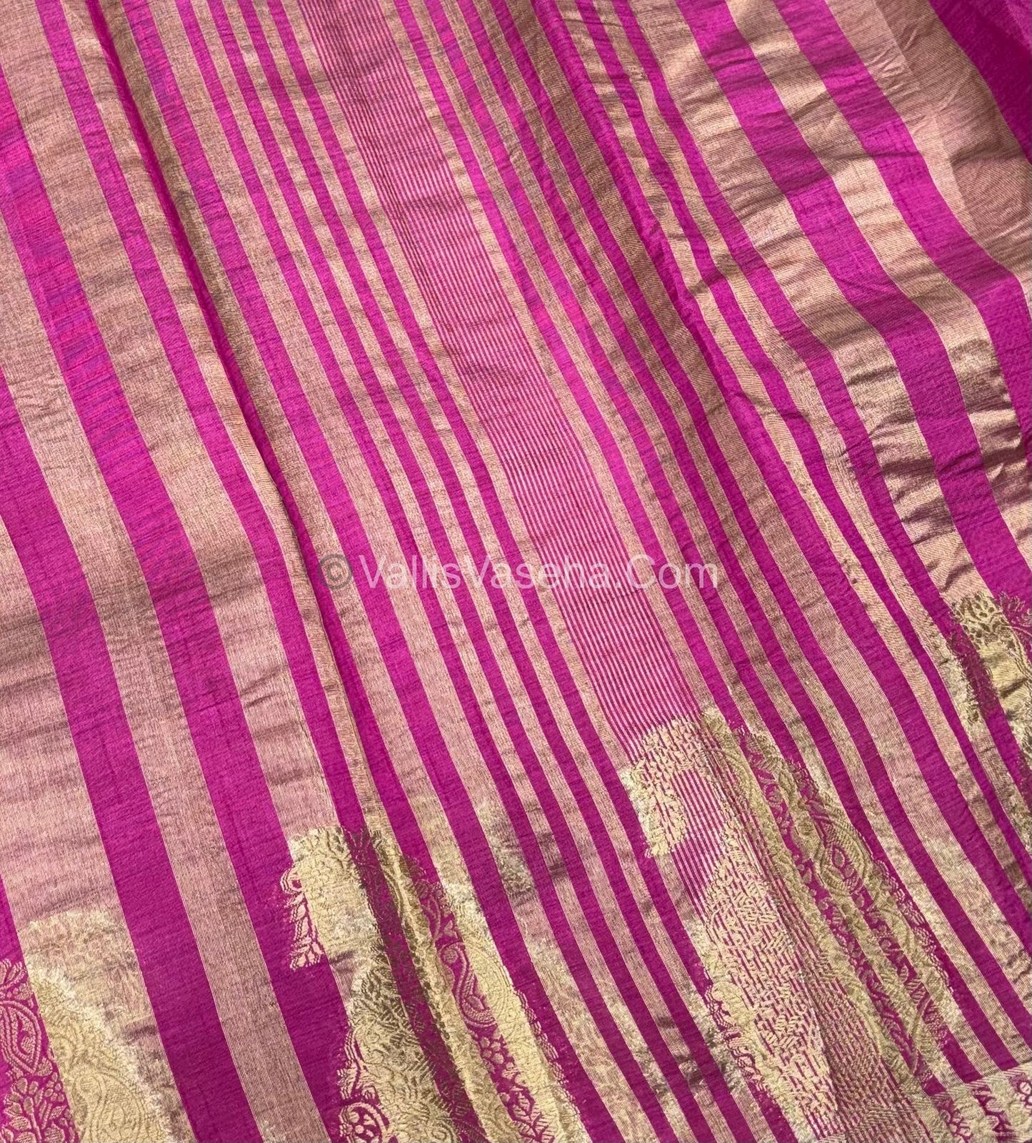 Semi Tussar Silk - Small Mango - Pink Shade - VVSTS002